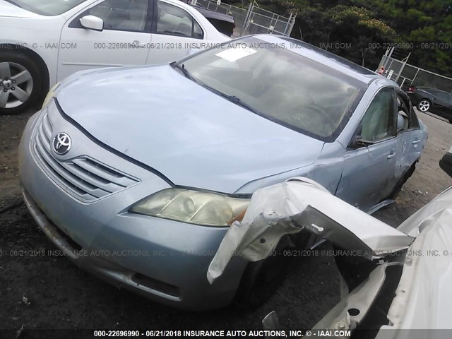 4T1BE46K17U609381 - 2007 TOYOTA CAMRY NEW GENERAT CE/LE/XLE/SE Light Blue photo 2