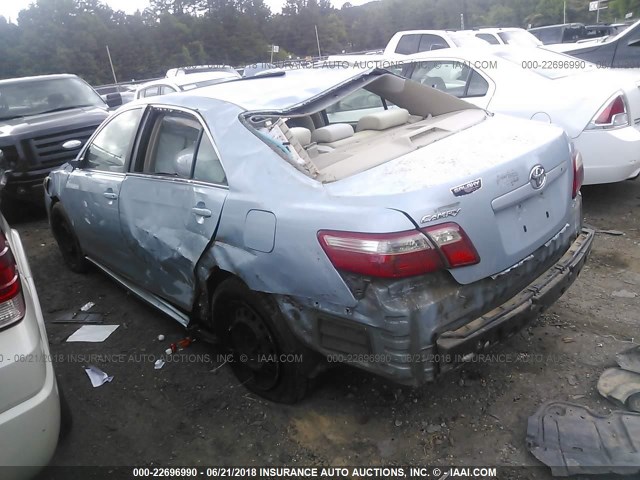 4T1BE46K17U609381 - 2007 TOYOTA CAMRY NEW GENERAT CE/LE/XLE/SE Light Blue photo 3