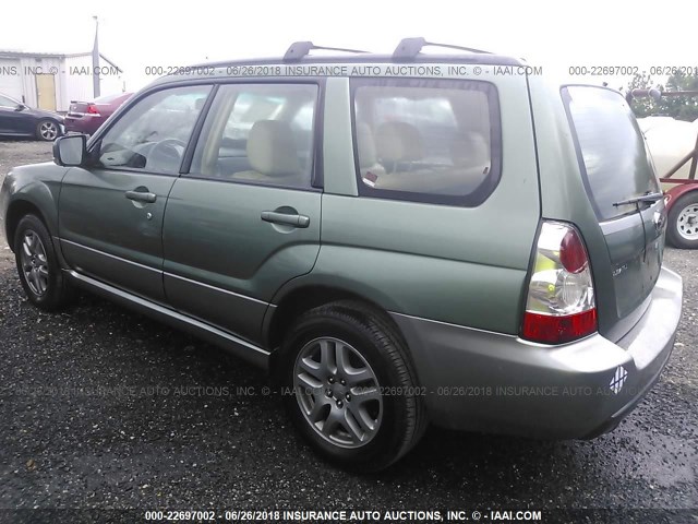 JF1SG67657H723572 - 2007 SUBARU FORESTER 2.5X LL BEAN GREEN photo 3