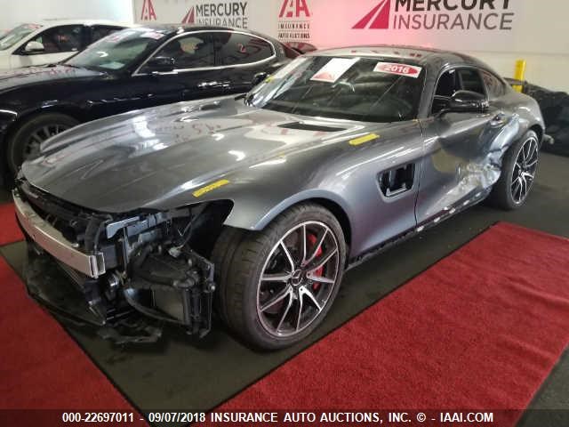 WDDYJAJA3GA000730 - 2016 MERCEDES-BENZ AMG GT S GRAY photo 2