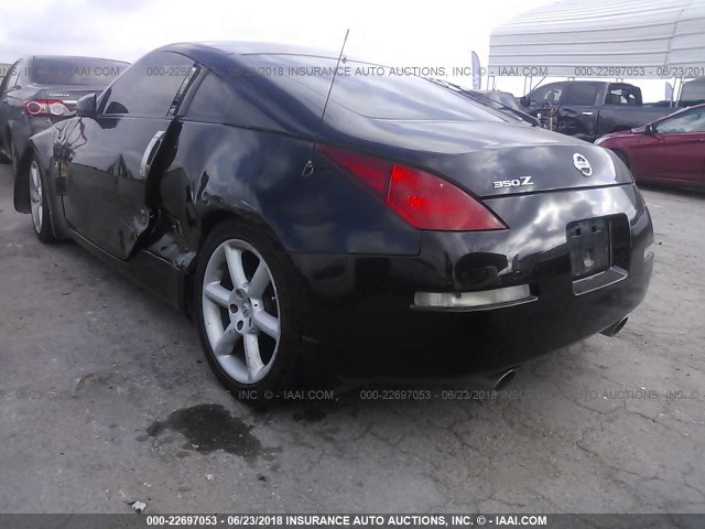 JN1AZ34D63T103695 - 2003 NISSAN 350Z COUPE BLACK photo 3