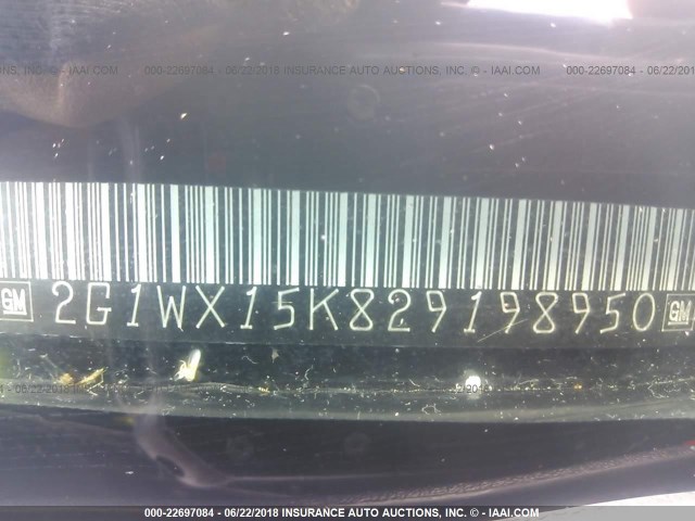 2G1WX15K829198950 - 2002 CHEVROLET MONTE CARLO SS შავი ფოტო 9