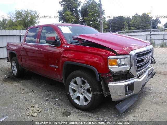 3GTU2UEC9EG542657 - 2014 GMC SIERRA K1500 SLE RED photo 1