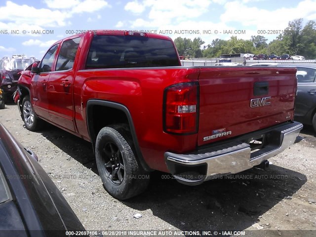 3GTU2UEC9EG542657 - 2014 GMC SIERRA K1500 SLE RED photo 3