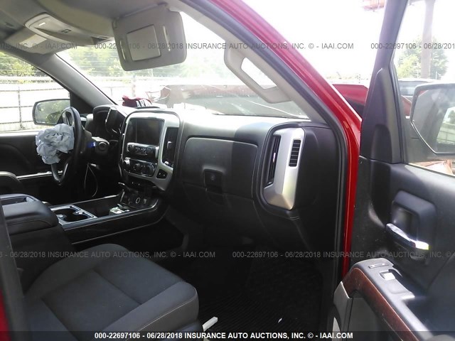 3GTU2UEC9EG542657 - 2014 GMC SIERRA K1500 SLE RED photo 5