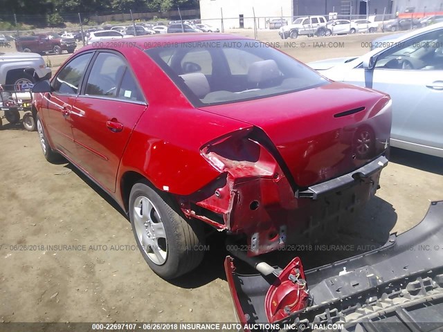 1G2ZG558464276668 - 2006 PONTIAC G6 SE1 RED photo 3