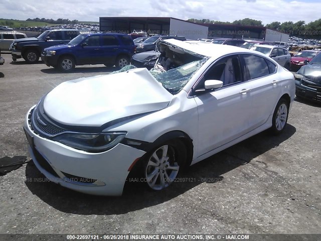 1C3CCCAB8GN152731 - 2016 CHRYSLER 200 LIMITED WHITE photo 2