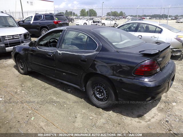 1G2NE52F24M513632 - 2004 PONTIAC GRAND AM SE BLACK photo 3