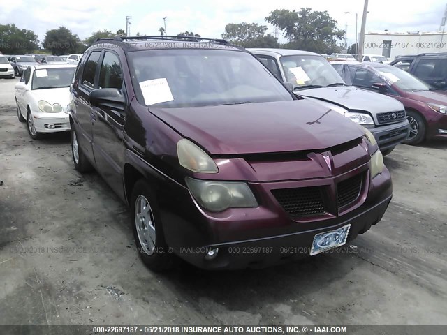 3G7DA03E12S567124 - 2002 PONTIAC AZTEK MAROON photo 1