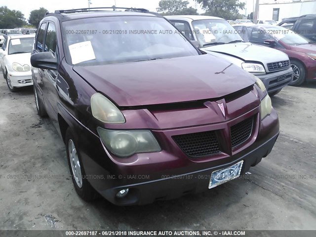 3G7DA03E12S567124 - 2002 PONTIAC AZTEK MAROON photo 6