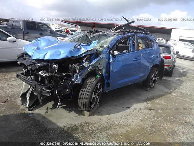 KM8J33A22HU559434 - 2017 HYUNDAI TUCSON LIMITED/SPORT AND ECO/SE BLUE photo 2