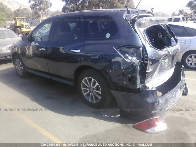 5N1AR2MN9DC668715 - 2013 NISSAN PATHFINDER S/SV/SL/PLATINUM 蓝色 照片 3