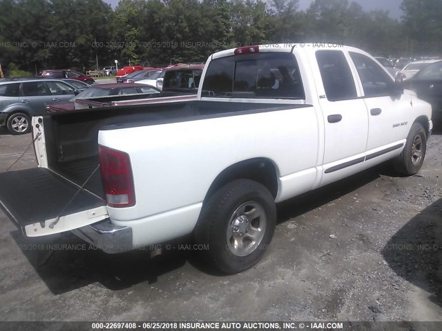 3D7HA18Z42G129016 - 2002 DODGE RAM 1500 WHITE photo 4