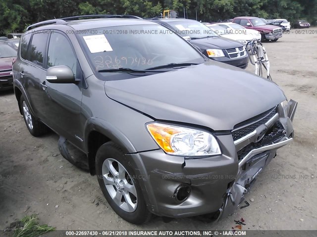 2T3DK4DVXAW036512 - 2010 TOYOTA RAV4 LIMITED GRAY photo 1