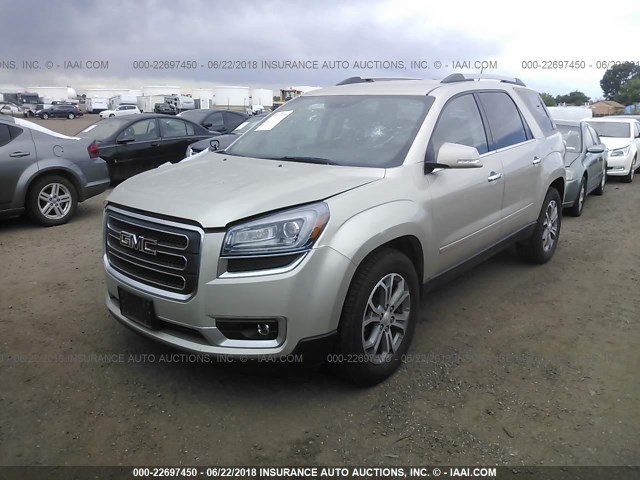 1GKKVRKD3EJ141326 - 2014 GMC ACADIA SLT-1 TAN photo 2