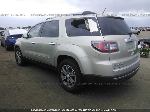 1GKKVRKD3EJ141326 - 2014 GMC ACADIA SLT-1 TAN photo 3