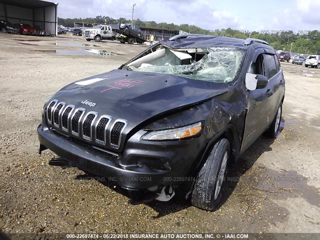 1C4PJLCS5GW166984 - 2016 JEEP CHEROKEE LATITUDE GRAY photo 2