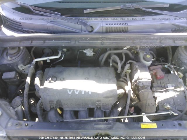 JTLKT324864076007 - 2006 TOYOTA SCION XB ლურჯი ფოტო 10