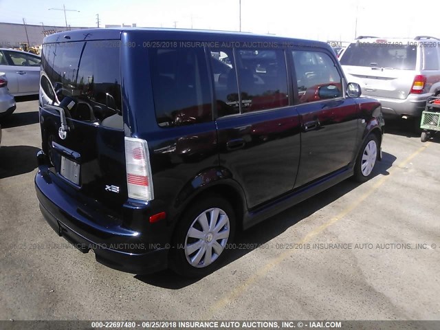 JTLKT324864076007 - 2006 TOYOTA SCION XB ლურჯი ფოტო 4