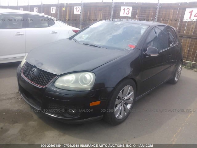 WVWFV71K76W129749 - 2006 VOLKSWAGEN NEW GTI BLACK photo 2