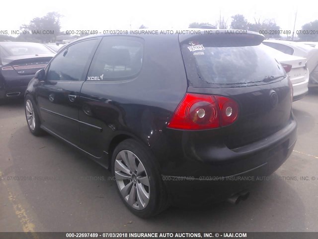 WVWFV71K76W129749 - 2006 VOLKSWAGEN NEW GTI BLACK photo 3