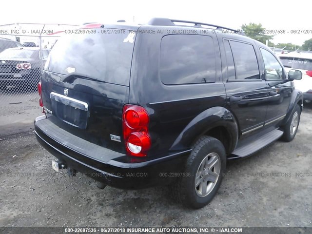 1D8HB58DX4F145679 - 2004 DODGE DURANGO LIMITED BLACK photo 4