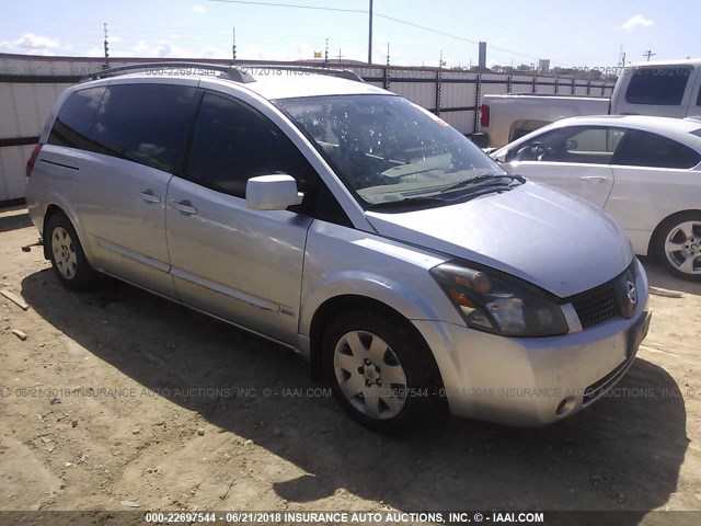 5N1BV28U26N122699 - 2006 NISSAN QUEST S/SE/SL SILVER photo 1