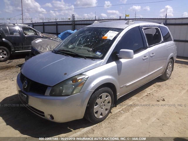 5N1BV28U26N122699 - 2006 NISSAN QUEST S/SE/SL SILVER photo 2