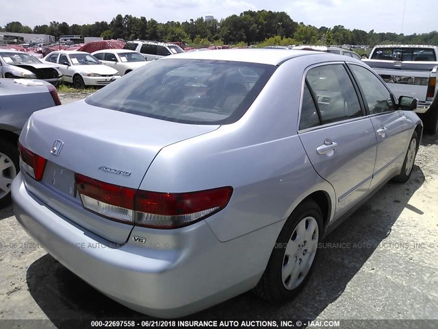 1HGCM66324A026560 - 2004 HONDA ACCORD LX SILVER photo 4