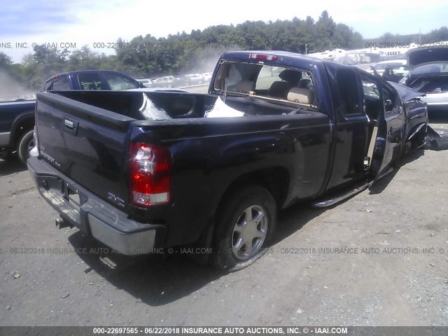 1GTR2VE35BZ129593 - 2011 GMC SIERRA K1500 SLE Dark Blue photo 4