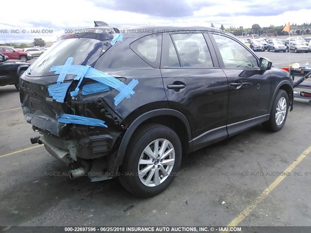 JM3KE2BE0E0342478 - 2014 MAZDA CX-5 SPORT BLACK photo 4