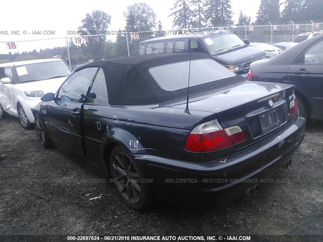 WBSBR93452PK00392 - 2002 BMW M3 Dark Blue photo 3