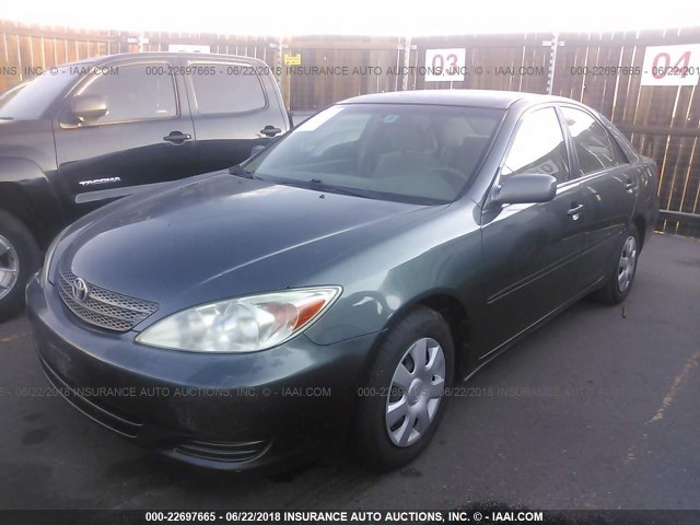 4T1BE32K72U517670 - 2002 TOYOTA CAMRY LE/XLE/SE 绿色 照片 2