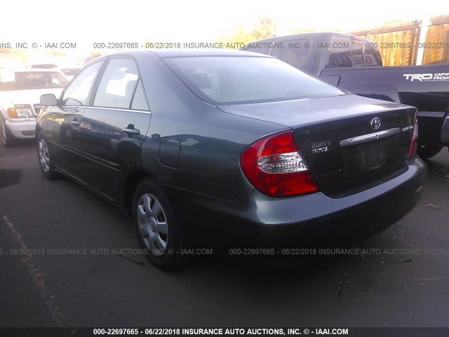 4T1BE32K72U517670 - 2002 TOYOTA CAMRY LE/XLE/SE 绿色 照片 3