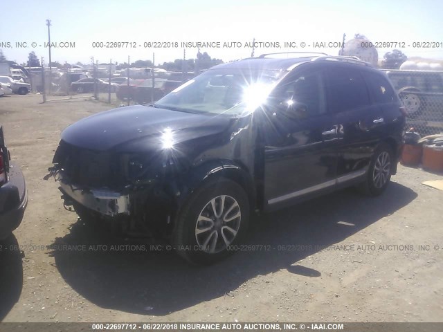 5N1AR2MM1GC664136 - 2016 NISSAN PATHFINDER S/SV/SL/PLATINUM 黑色 照片 2