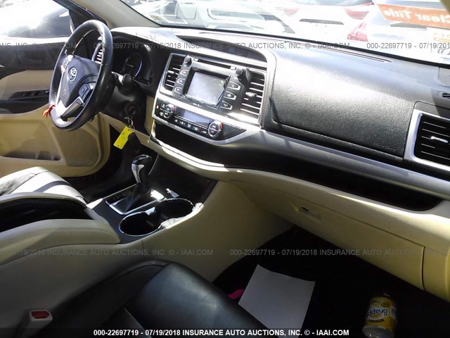 5TDBKRFH3FS087189 - 2015 TOYOTA HIGHLANDER LE/LE PLUS BLACK photo 5