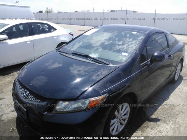 2HGFG3B02CH513725 - 2012 HONDA CIVIC EXL BLACK photo 2