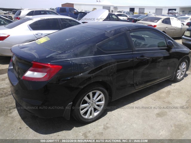 2HGFG3B02CH513725 - 2012 HONDA CIVIC EXL BLACK photo 4