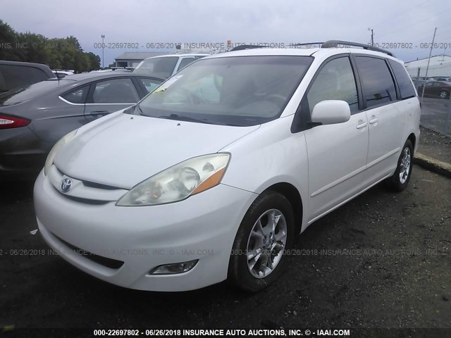 5TDZA22C26S496612 - 2006 TOYOTA SIENNA XLE/XLE LIMITED WHITE photo 2