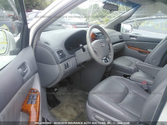 5TDZA22C26S496612 - 2006 TOYOTA SIENNA XLE/XLE LIMITED WHITE photo 5