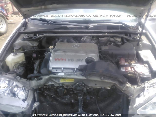 4T1BF32K25U085880 - 2005 TOYOTA CAMRY LE/XLE/SE 银色 照片 10