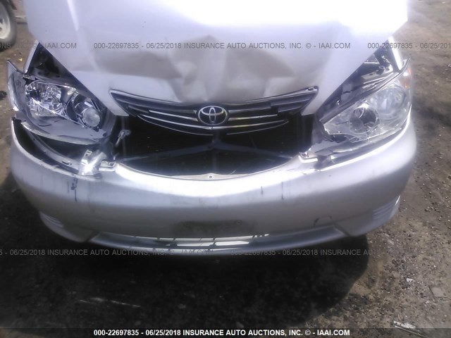 4T1BF32K25U085880 - 2005 TOYOTA CAMRY LE/XLE/SE 银色 照片 6