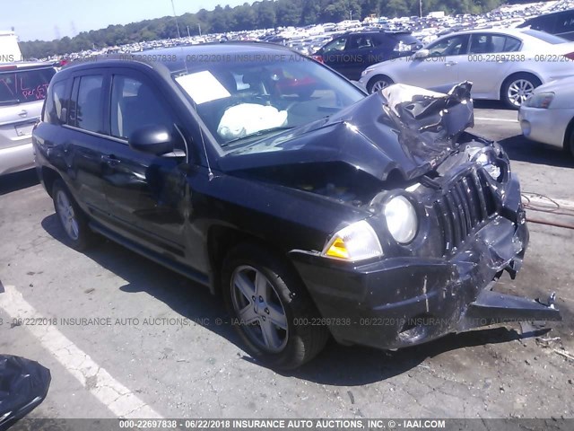 1J4NT4FB5AD558427 - 2010 JEEP COMPASS SPORT BLACK photo 1