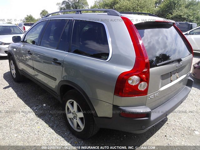 YV4CZ592261231308 - 2006 VOLVO XC90 GRAY photo 3