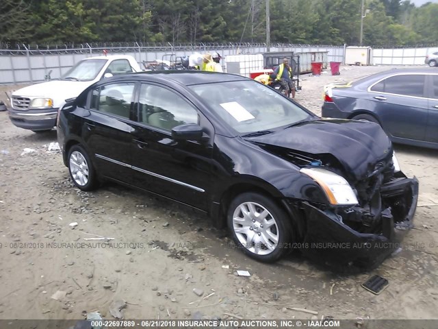 3N1AB6AP6CL756150 - 2012 NISSAN SENTRA 2.0/2.0S/SR/2.0SL BLACK photo 1