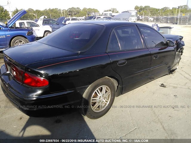 2G4WB55K821215351 - 2002 BUICK REGAL LS BLACK photo 4