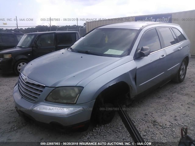 2C4GM684X5R256642 - 2005 CHRYSLER PACIFICA TOURING Light Blue photo 2