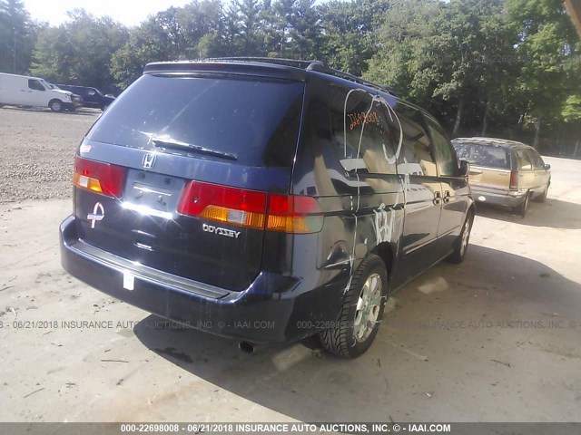 5FNRL18973B026723 - 2003 HONDA ODYSSEY EXL BLUE photo 4