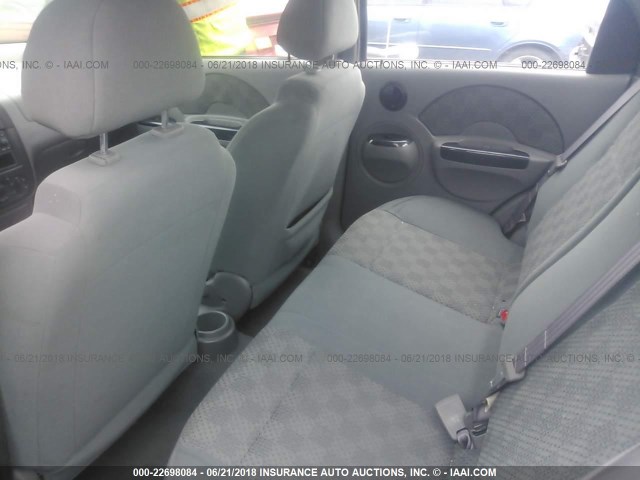 KL1TD52665B363809 - 2005 CHEVROLET AVEO LS Light Blue photo 8