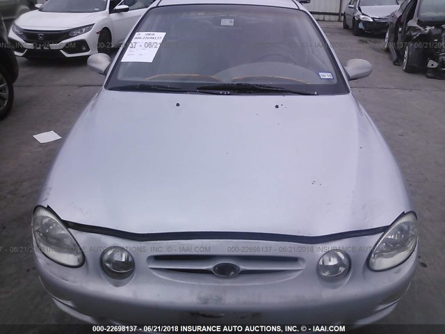 KNAFB161615039574 - 2001 KIA SPECTRA GS/GSX SILVER photo 6